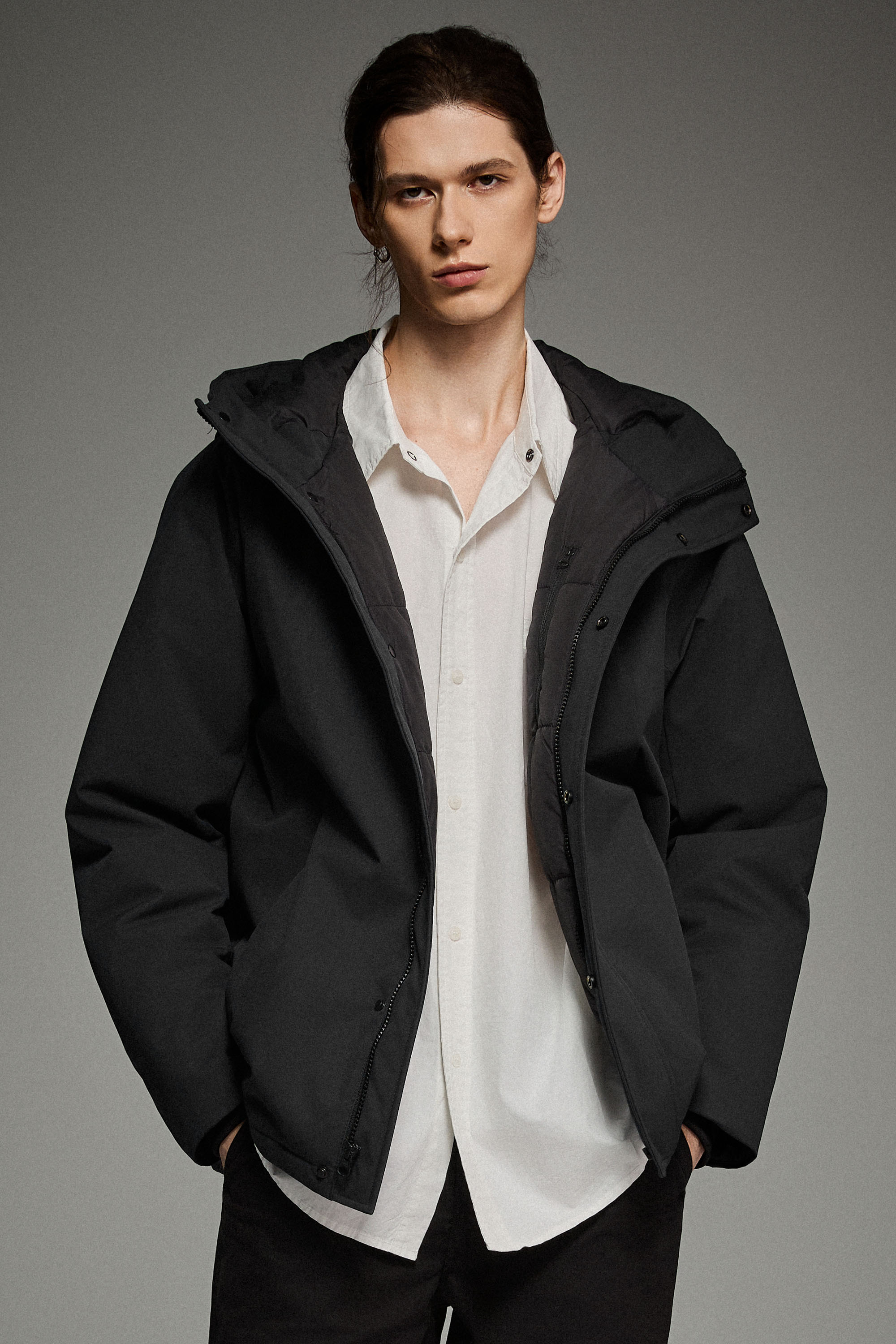 Lightweight Cropped Everyday Puffer Orolay #color_black