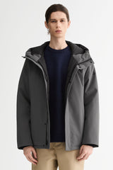 Hooded Lightweight Cropped Everyday Puffer Orolay #color_gray