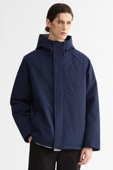 Hooded Lightweight Cropped Everyday Puffer Orolay #color_navy