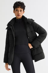 Orolay Hooded Quilted Everyday Puffer Jacket #color_black