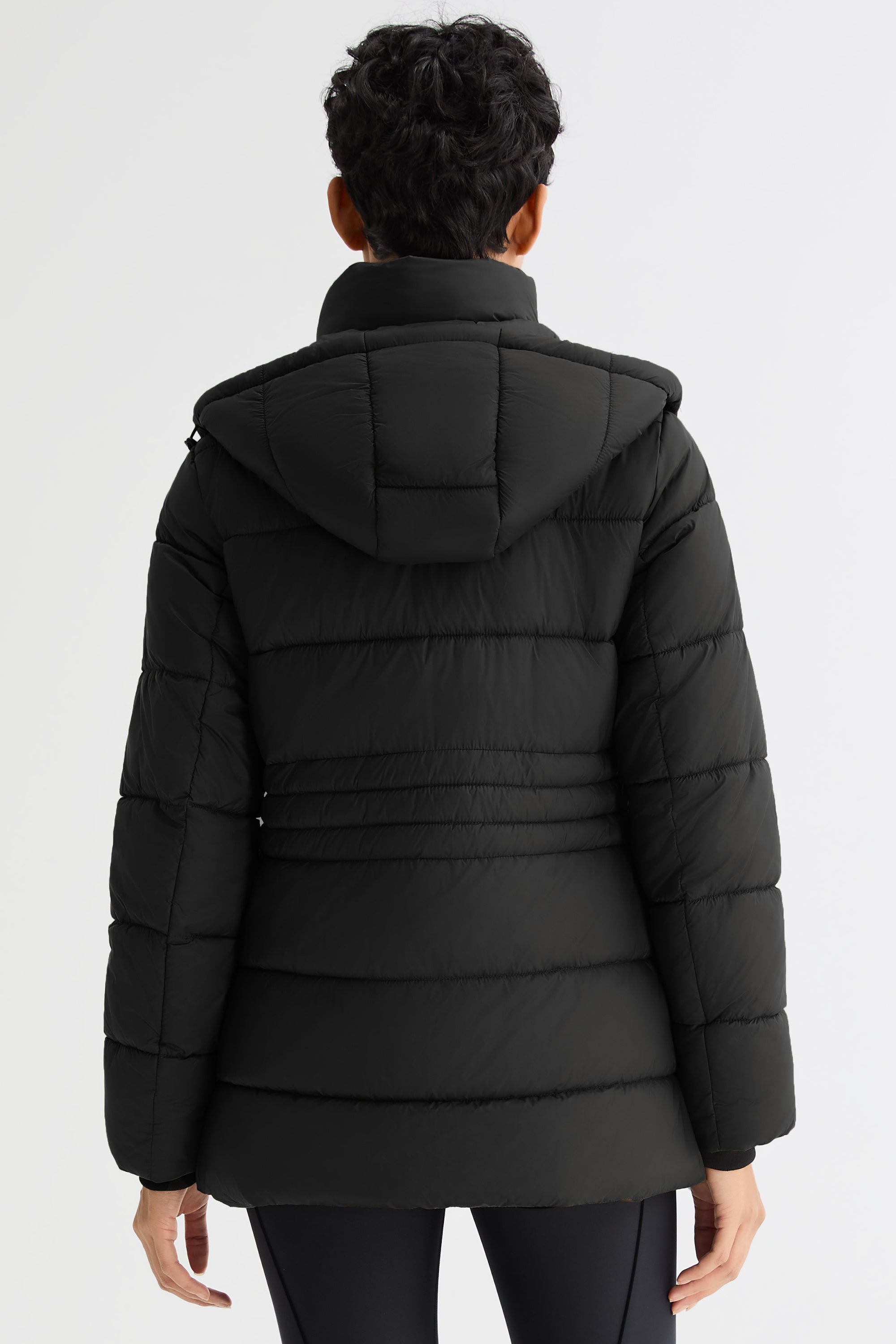 Orolay Hooded Quilted Everyday Puffer Jacket #color_black