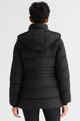 Orolay Hooded Quilted Everyday Puffer Jacket #color_black
