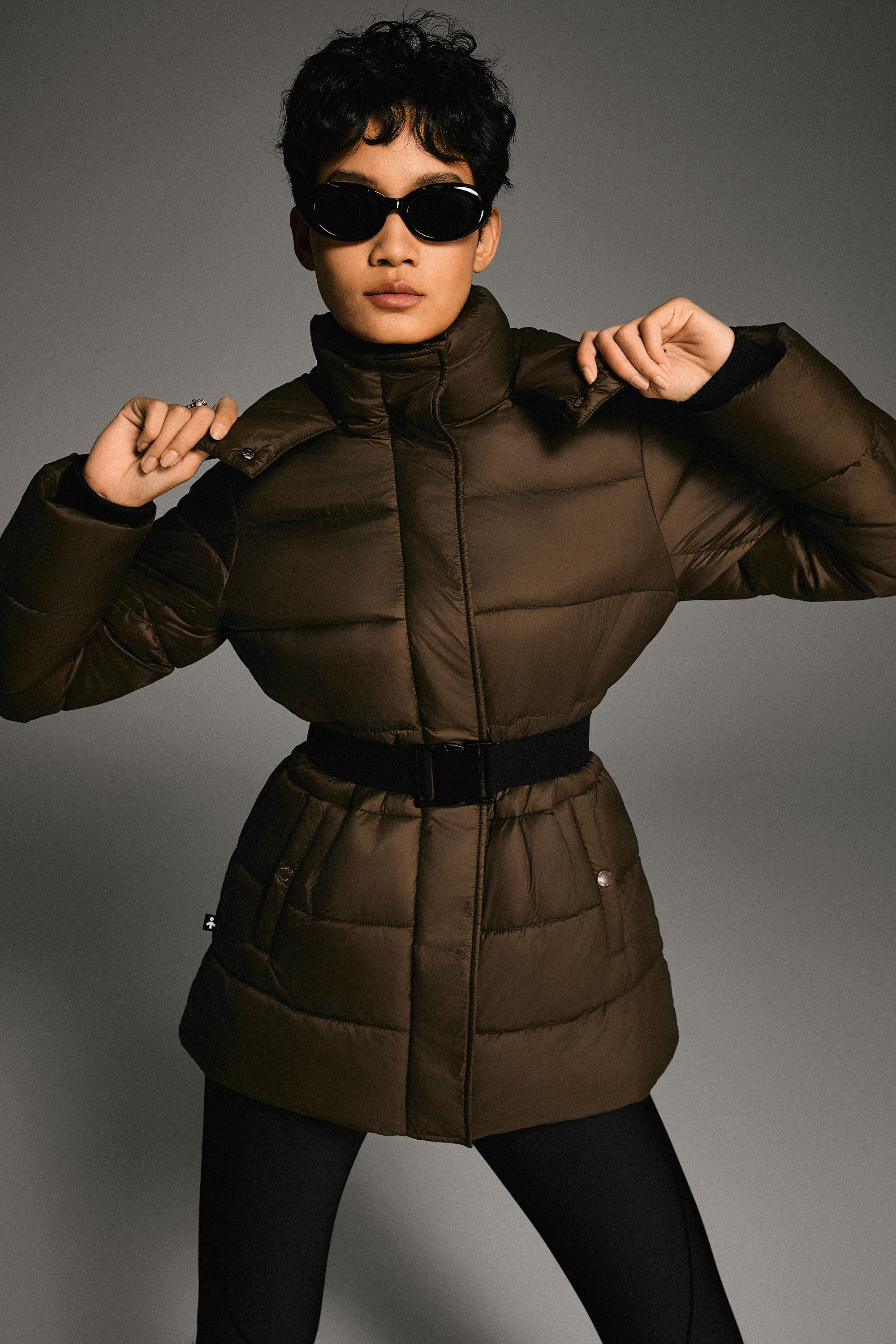 Orolay Hooded Quilted Everyday Puffer Jacket #color_coffee