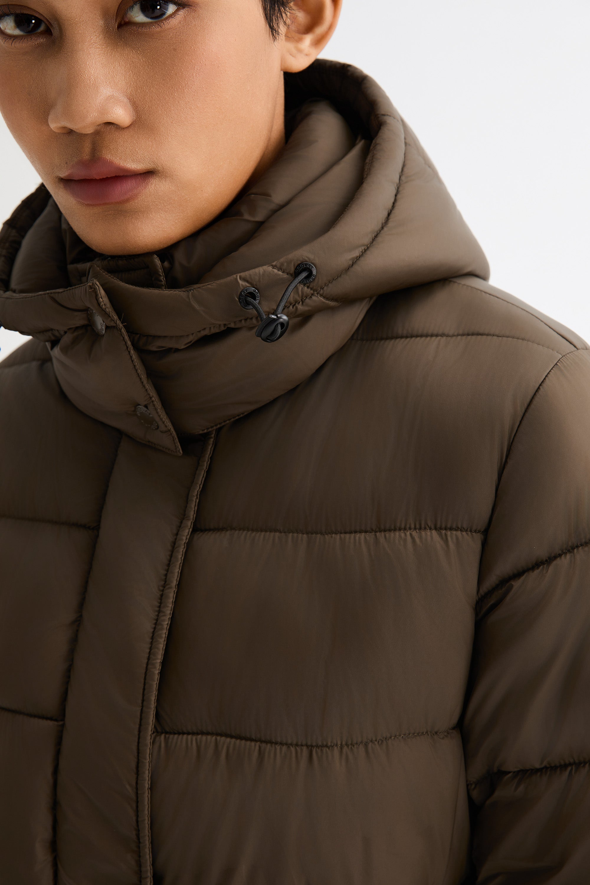 Orolay Hooded Quilted Everyday Puffer Jacket #color_coffee