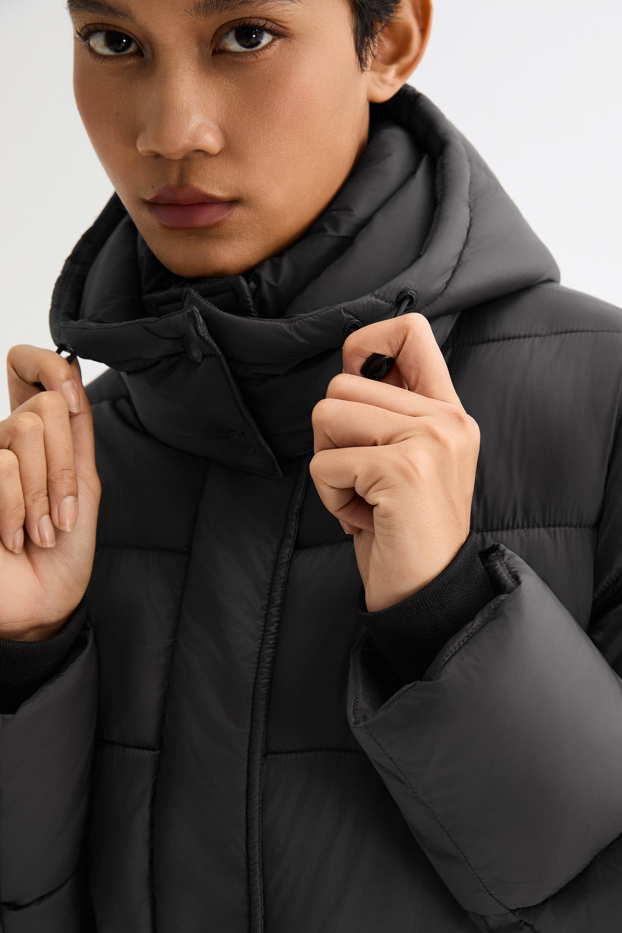 Orolay Hooded Quilted Everyday Puffer Jacket #color_gray