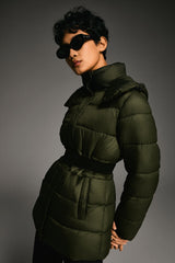 Orolay Hooded Quilted Everyday Puffer Jacket #color_olive