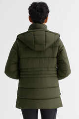 Orolay Hooded Quilted Everyday Puffer Jacket #color_olive