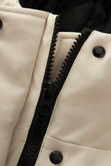 Lightweight Cropped Everyday Parka Jacket orolay #color_beige