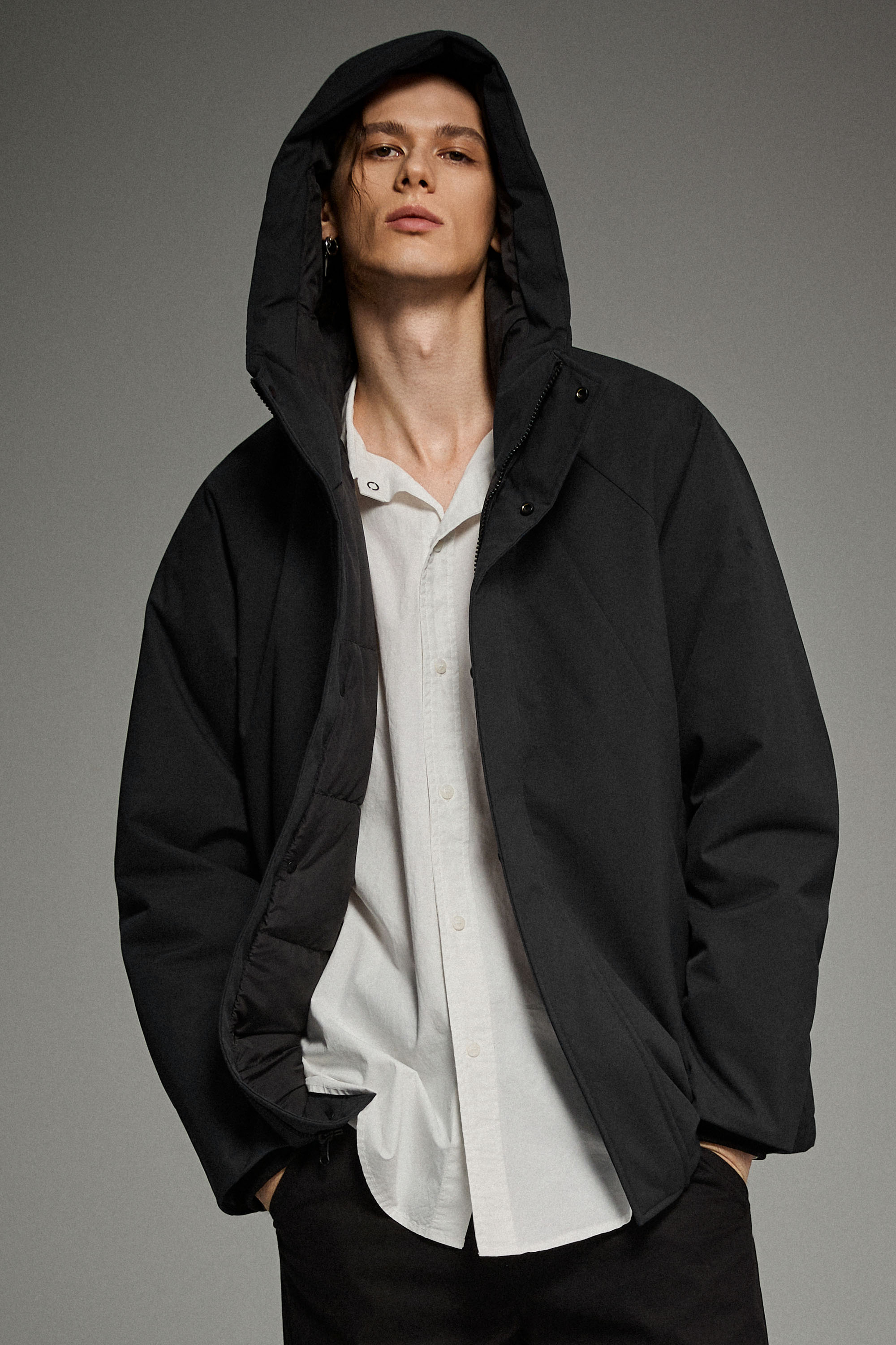 Lightweight Cropped Everyday Puffer Orolay #color_black