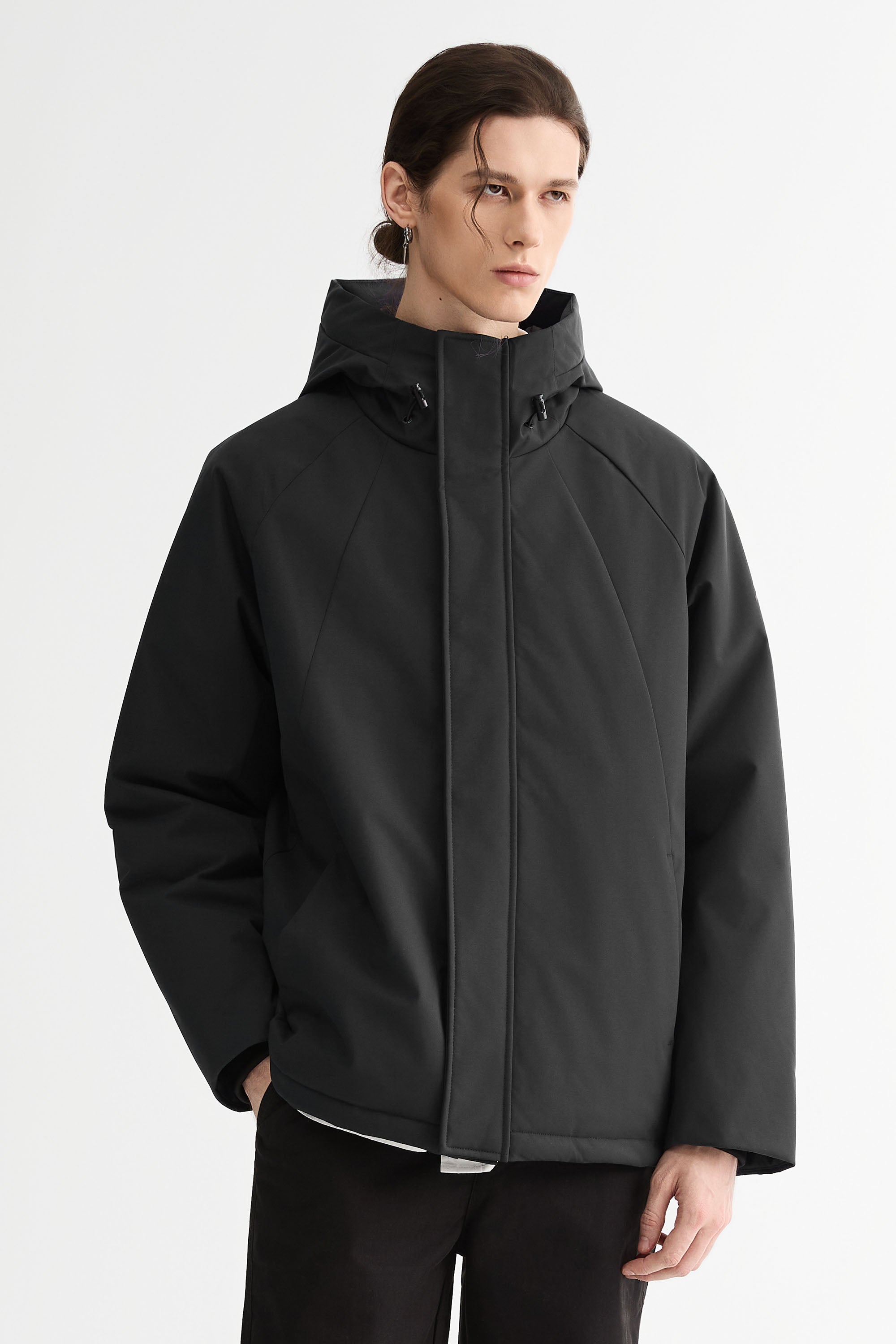 Lightweight Cropped Everyday Puffer Orolay #color_black