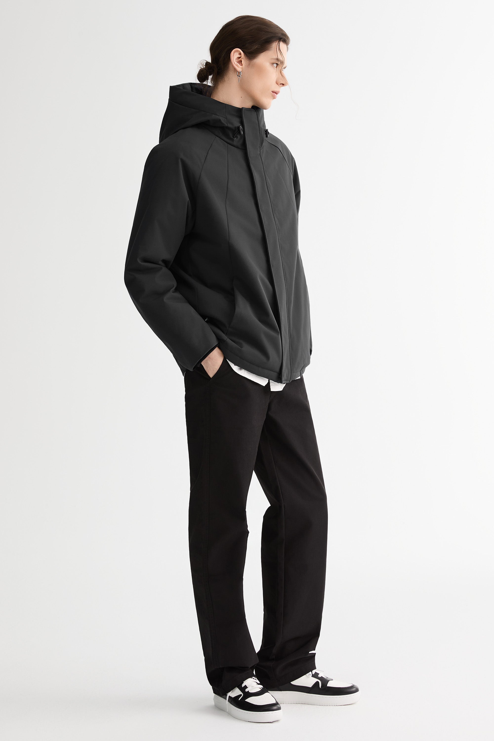 Lightweight Cropped Everyday Puffer Orolay #color_black