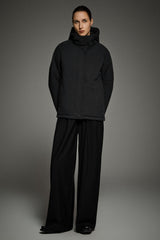 Lightweight Cropped Everyday Parka Jacket orolay #color_black