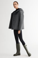 Lightweight Cropped Everyday Parka Jacket orolay #color_gray