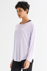 Orolay-Lightweight Long Sleeve Top-Lightweight Long Sleeve Top - Orolay, #color_Purple
