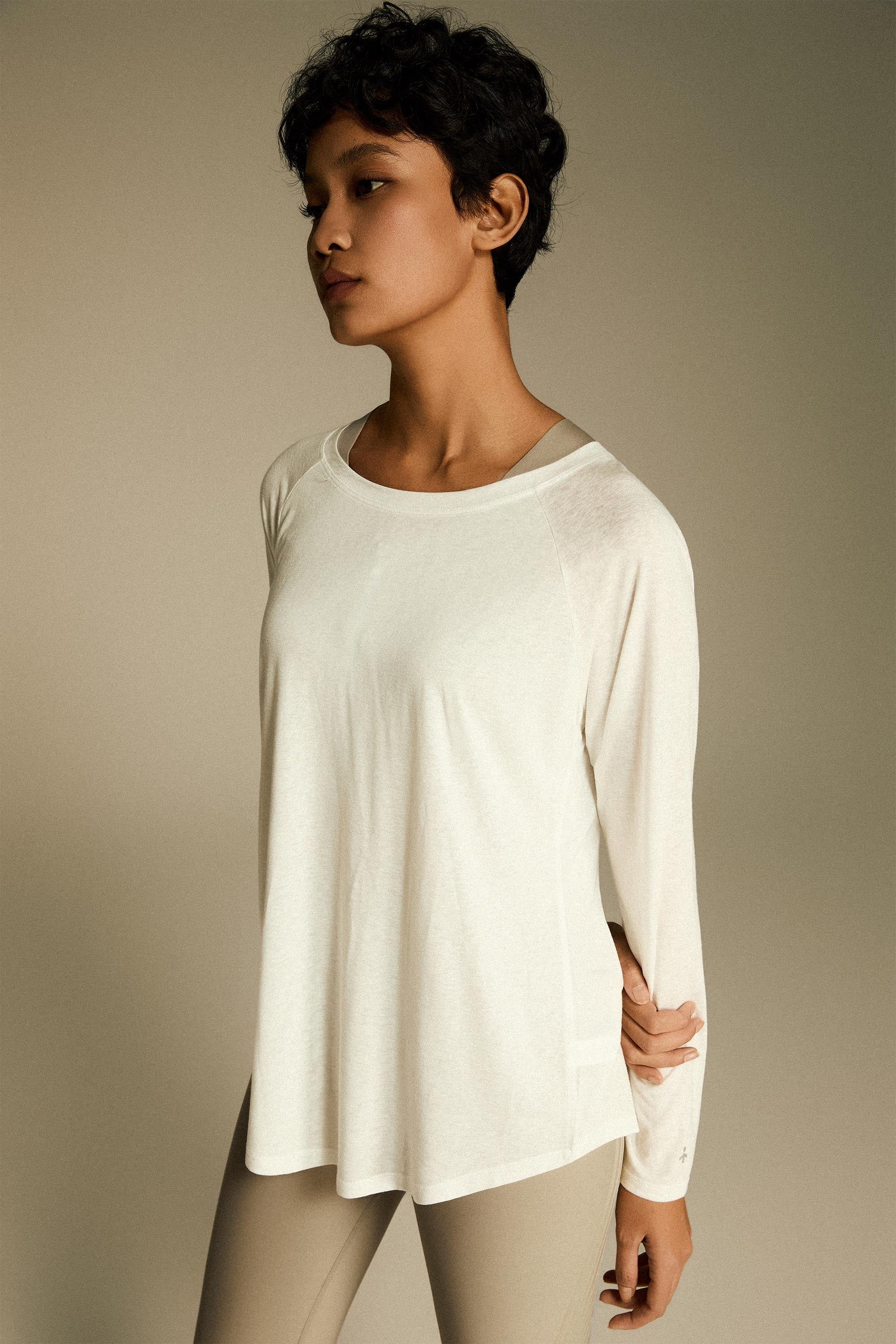 Orolay-Lightweight Long Sleeve Top-Lightweight Long Sleeve Top - Orolay, #color_White