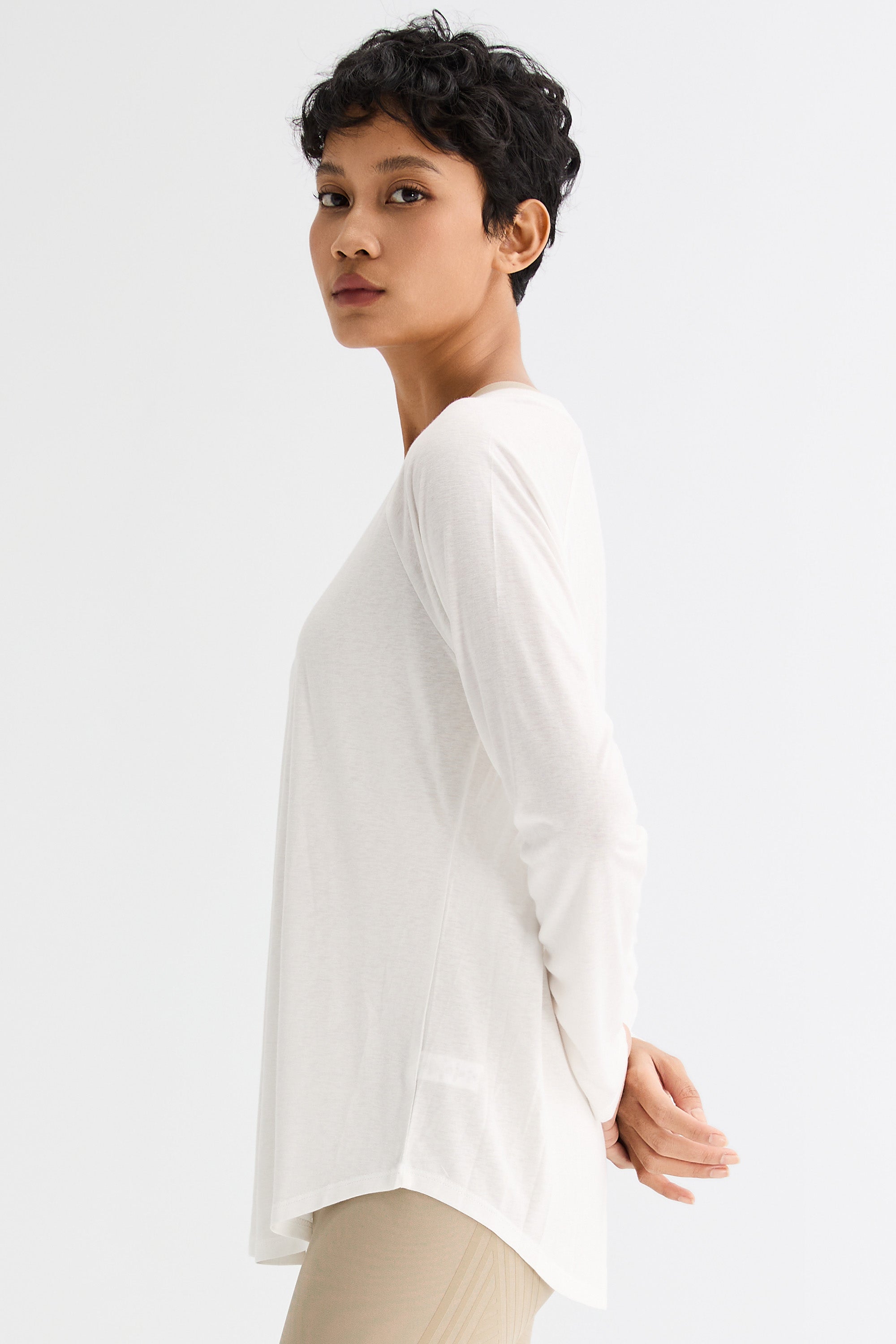 Orolay-Lightweight Long Sleeve Top-Lightweight Long Sleeve Top - Orolay, #color_White