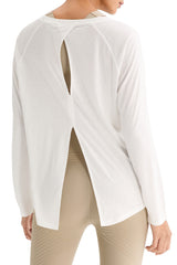 Orolay-Lightweight Long Sleeve Top-Lightweight Long Sleeve Top - Orolay, #color_White