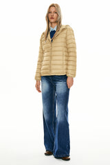Orolay-Lightweight Packable Down Jacket with Stand Collar-#color_khaki