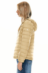 Orolay-Lightweight Packable Down Jacket with Stand Collar-#color_khaki