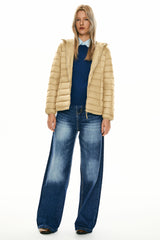 Orolay-Lightweight Packable Down Jacket with Stand Collar-#color_khaki