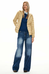 Orolay-Lightweight Packable Down Jacket with Stand Collar-#color_khaki