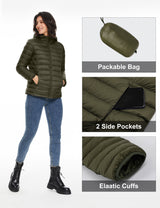 Orolay-Lightweight Packable Down Jacket with Stand Collar-#color_Black,True Blue,Sea Turtle,