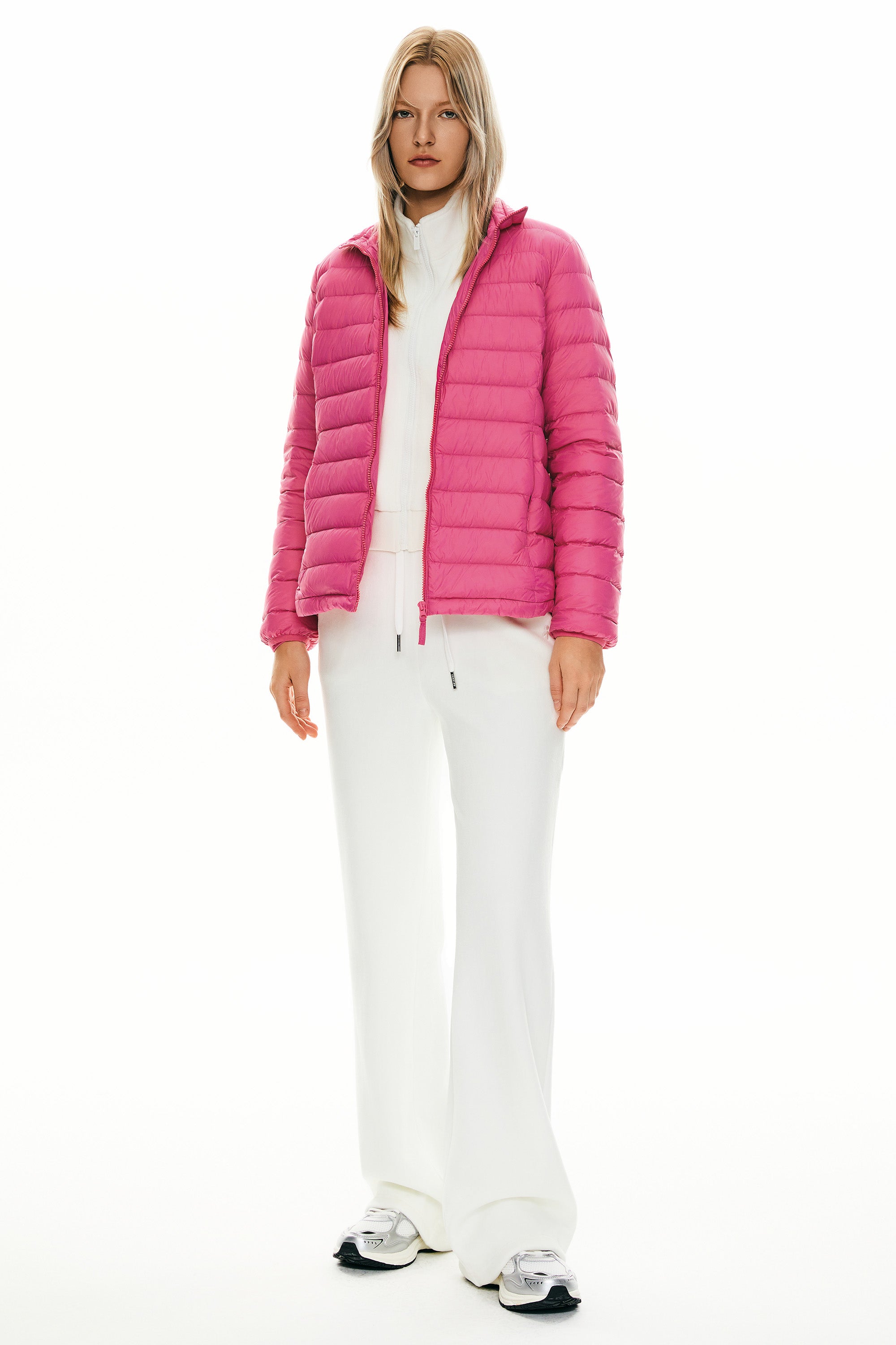 Lightweight Quilted Packable Down Jacket - Orolay, #color_Pink