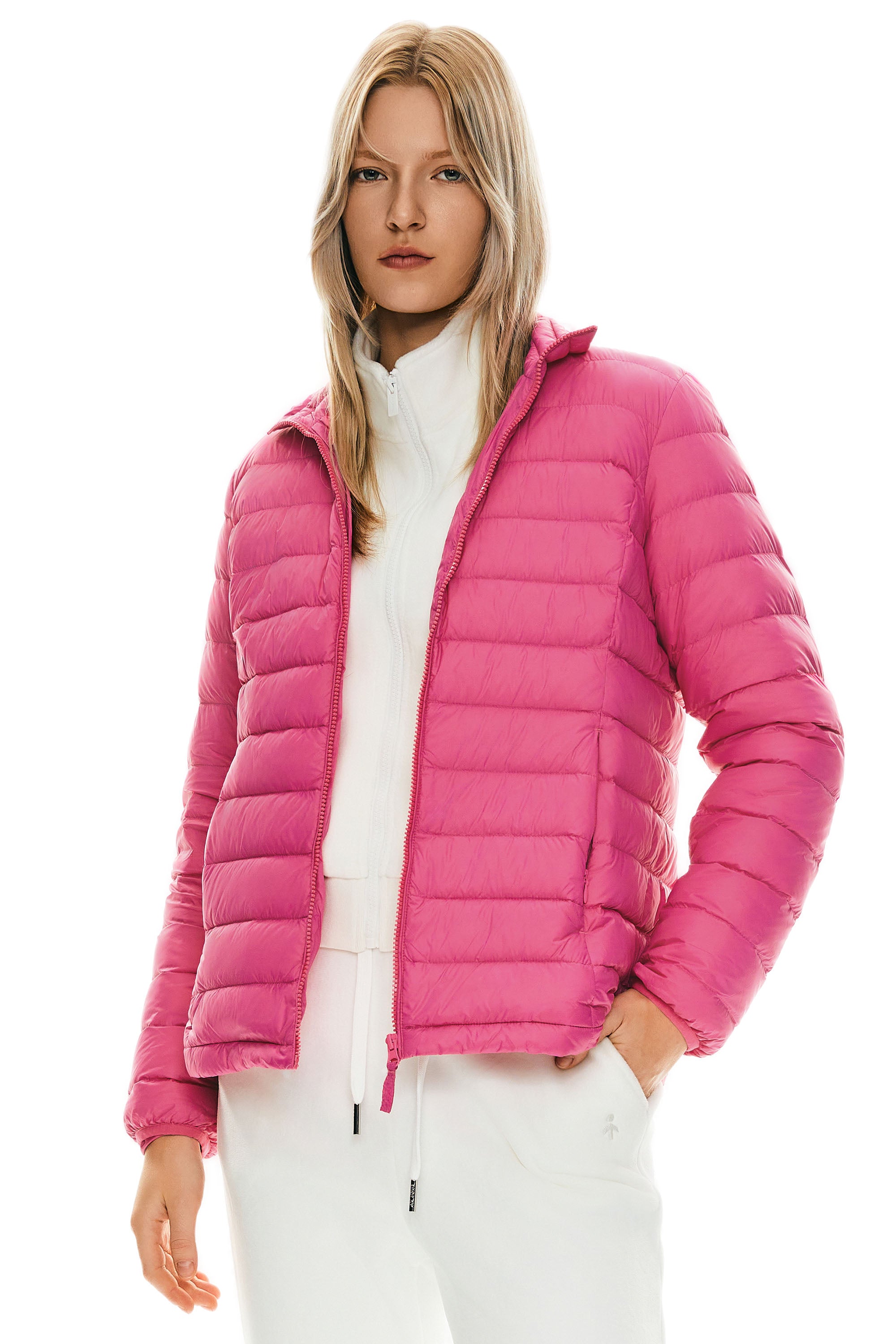 Lightweight Quilted Packable Down Jacket - Orolay, #color_Pink