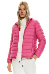 Lightweight Quilted Packable Down Jacket - Orolay, #color_Pink