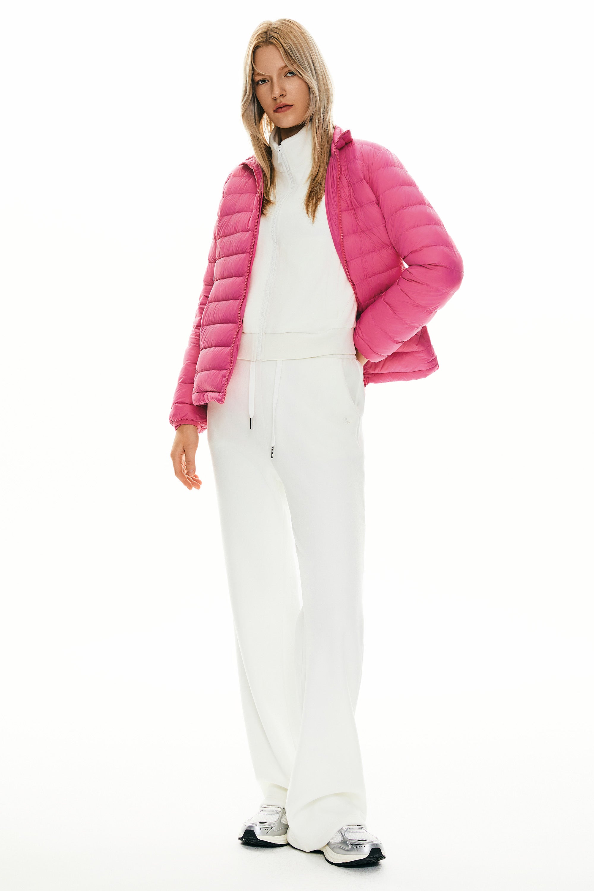 Lightweight Quilted Packable Down Jacket - Orolay, #color_Pink