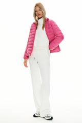 Lightweight Quilted Packable Down Jacket - Orolay, #color_Pink