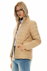 Lightweight Quilted Packable Down Jacket - Orolay, #color_khaki