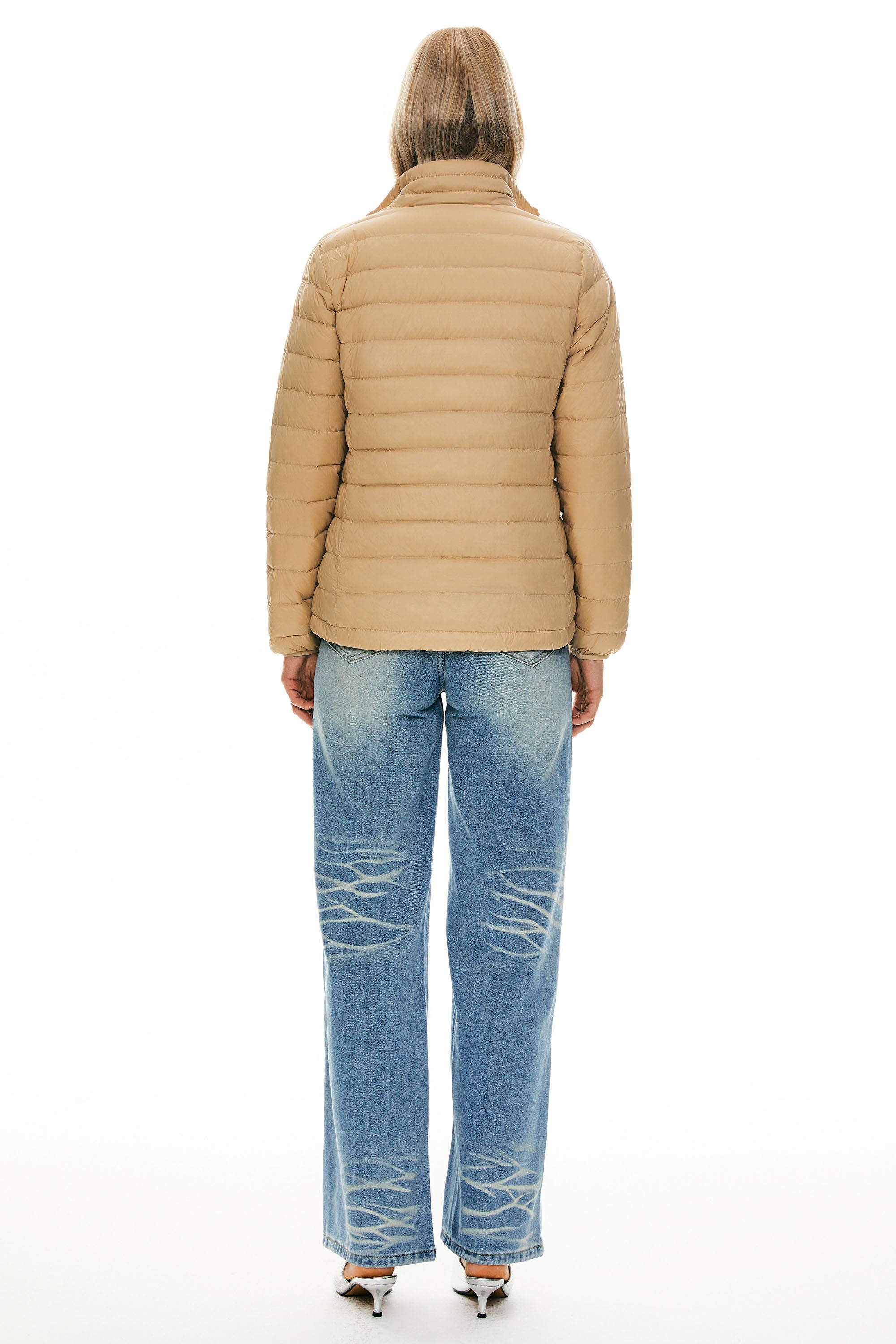 Lightweight Quilted Packable Down Jacket - Orolay, #color_khaki