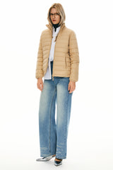 Lightweight Quilted Packable Down Jacket - Orolay, #color_khaki