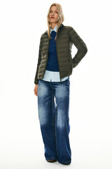 Lightweight Quilted Packable Down Jacket - Orolay, #color_armygreen