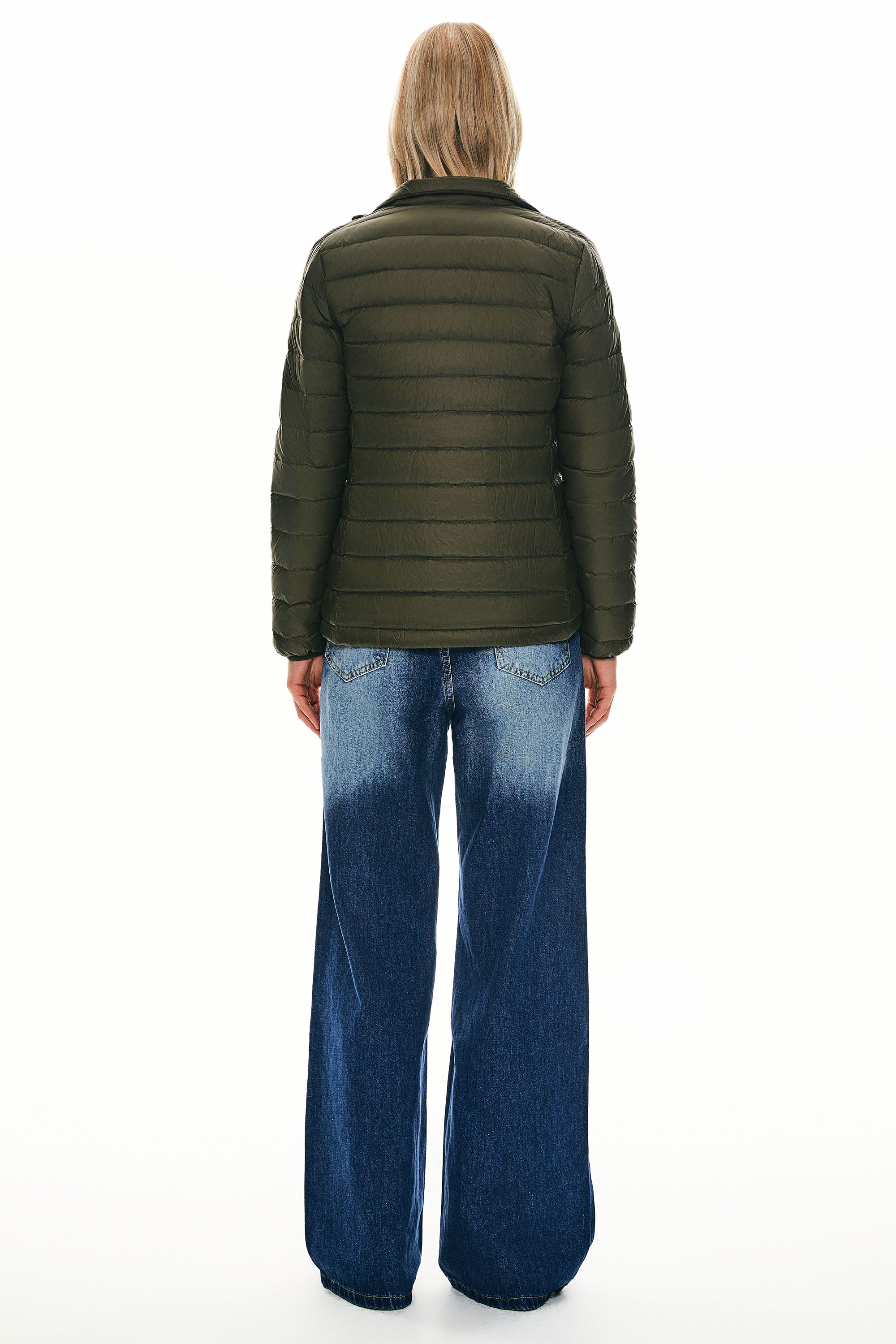 Lightweight Quilted Packable Down Jacket - Orolay, #color_armygreen