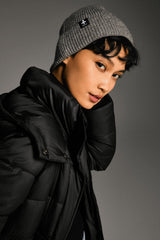 Orolay Long Hooded Quilted Puffer Jacket #color_black
