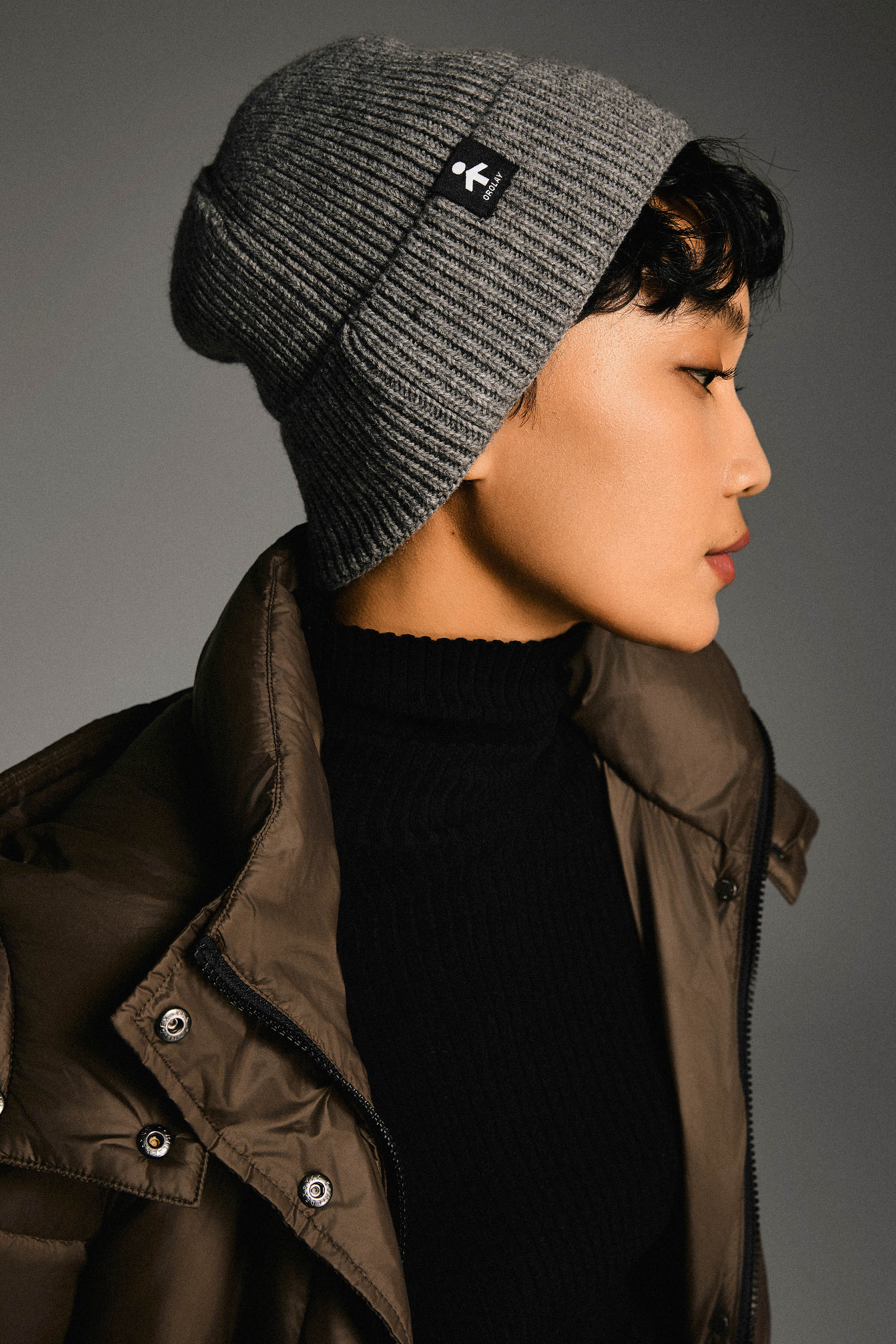 Orolay Long Hooded Quilted Puffer Jacket #color_coffee