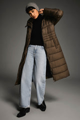 Orolay Long Hooded Quilted Puffer Jacket #color_coffee