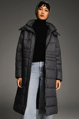 Orolay Long Hooded Quilted Puffer Jacket #color_gray