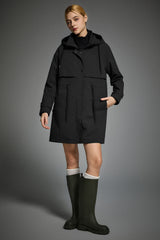 Orolay-Long Hooded Windbreaker-#color_black