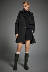 Orolay-Long Hooded Windbreaker-#color_black