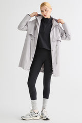 Orolay-Long Hooded Windbreaker-#color_Quiet Gray