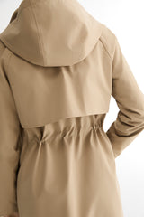 Orolay-Long Hooded Windbreaker-#color_khaki