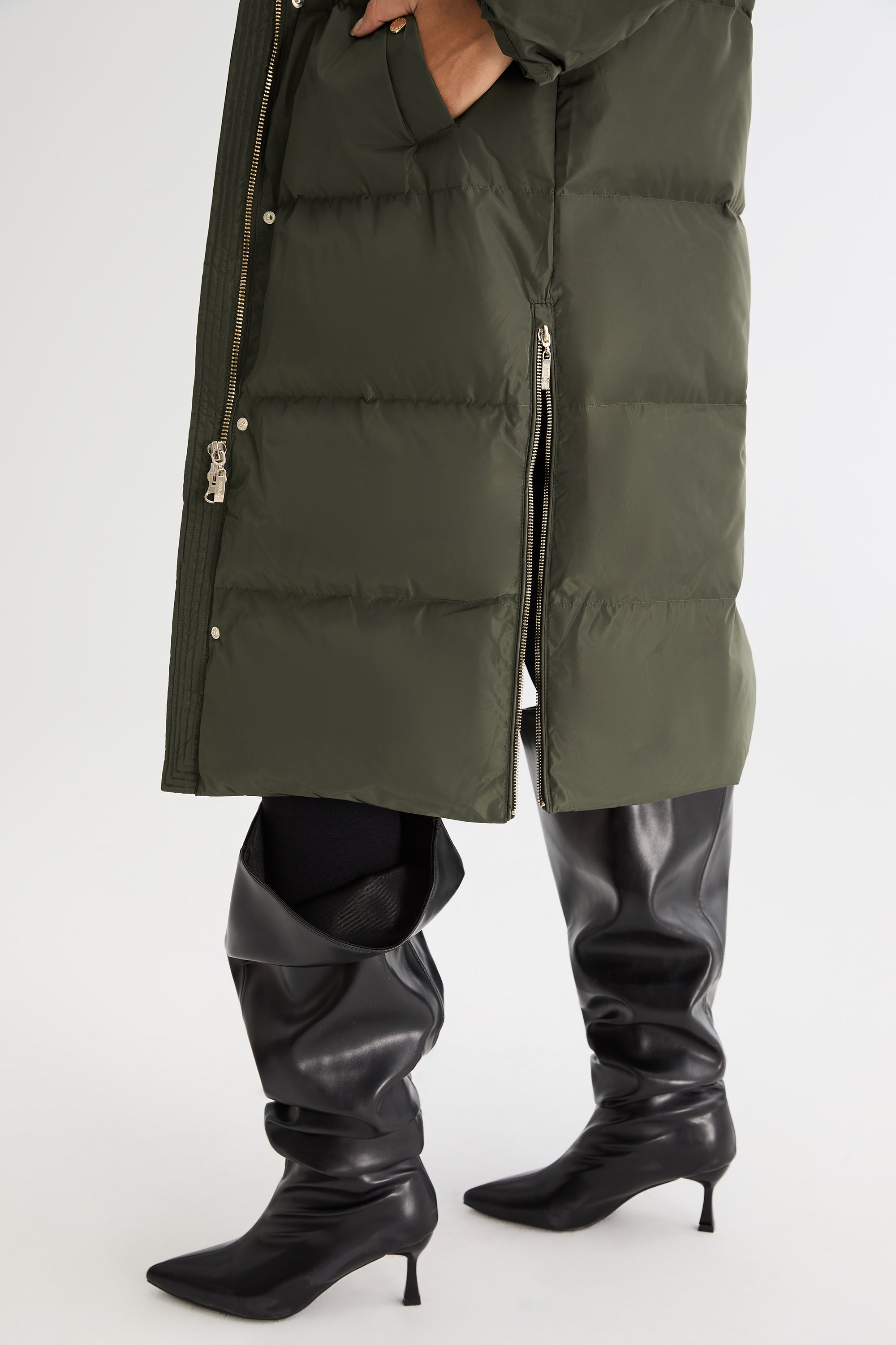 Long Maxi Puffer Thicken Jacket - Orolay, #color_Rosin