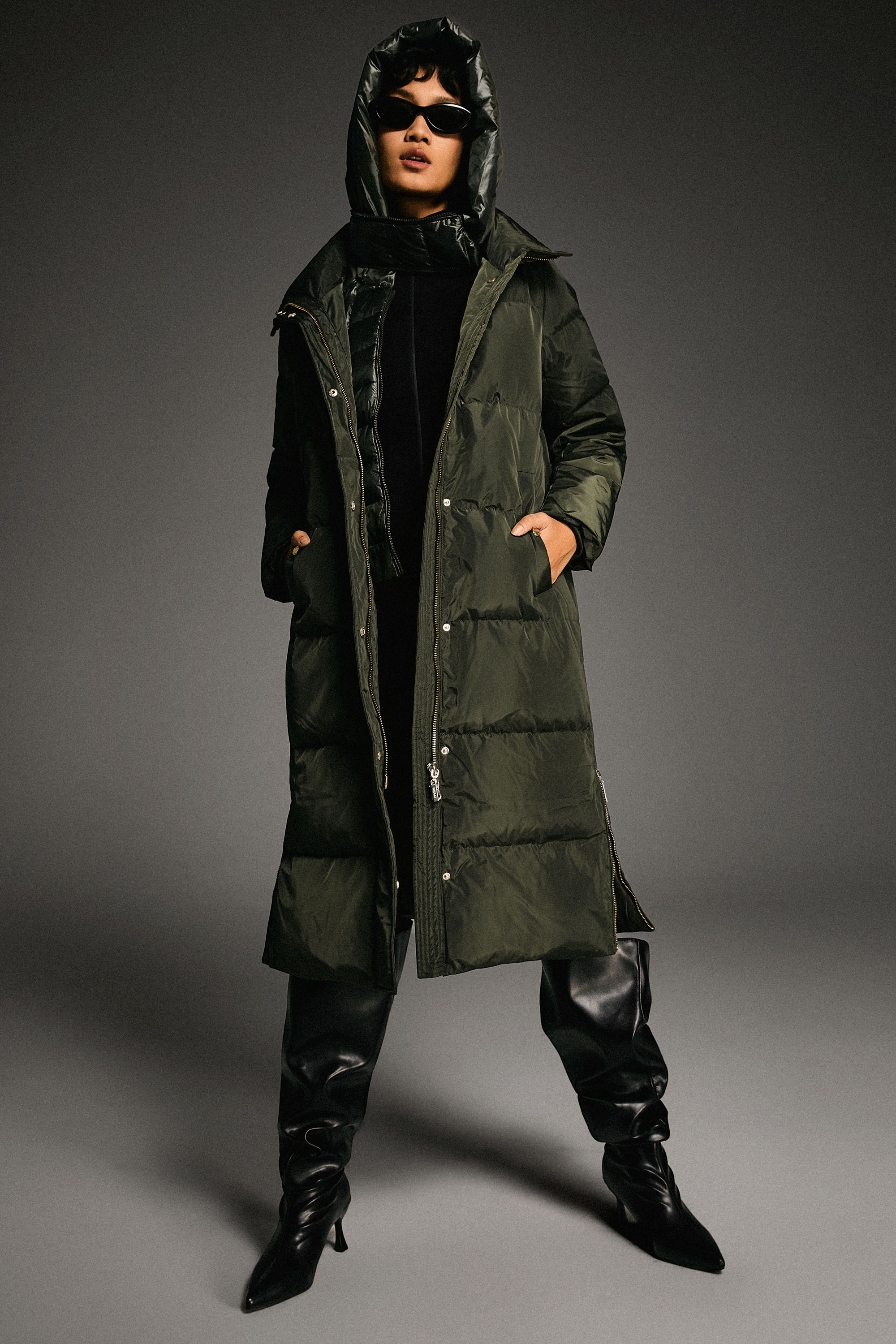 Long Maxi Puffer Thicken Jacket - Orolay, #color_Rosin