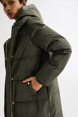 Long Maxi Puffer Thicken Jacket - Orolay, #color_Rosin