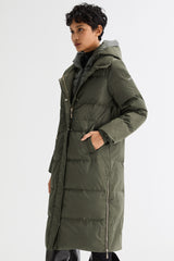 Long Maxi Puffer Thicken Jacket - Orolay, #color_Rosin