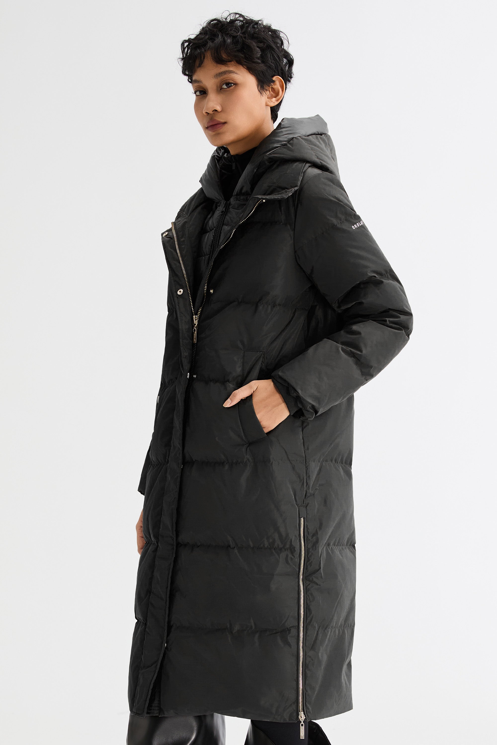 Long Maxi Puffer Thicken Jacket - Orolay, #color_Black