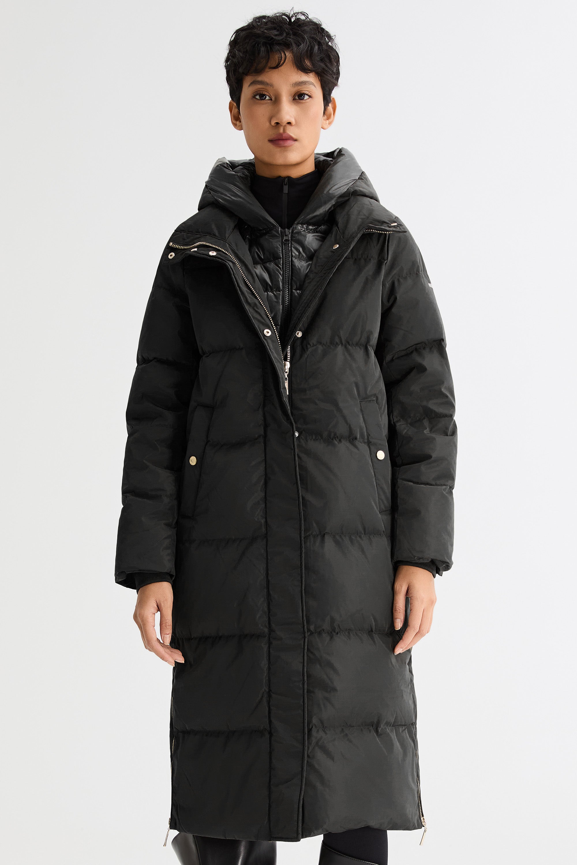 Long Maxi Puffer Thicken Jacket - Orolay, #color_Black